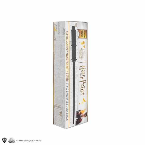 Stylo baguette avec socle & marque-page lenticulaire Severus Rogue - Harry Potter