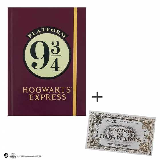 Hardcover-Notizbuch und Lesezeichen - Hogwarts Express - Harry Potter