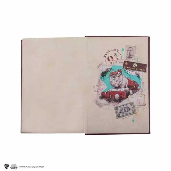 Hardcover-Notizbuch und Lesezeichen - Hogwarts Express - Harry Potter