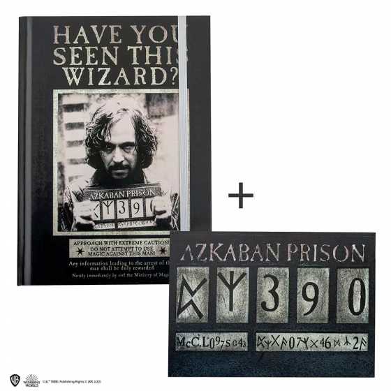 Hardcover-Notizbuch und Lesezeichen - Sirius Azkaban - Harry Potter