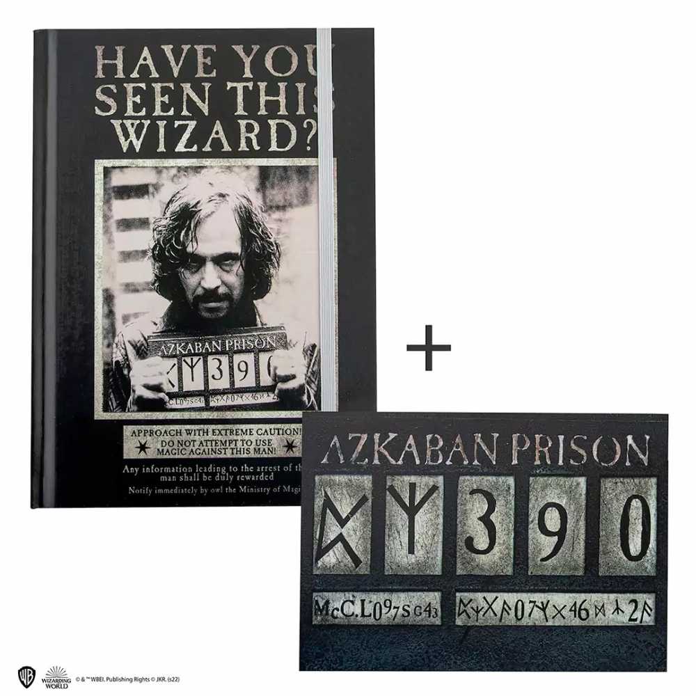 Hardcover-Notizbuch und Lesezeichen - Sirius Azkaban - Harry Potter