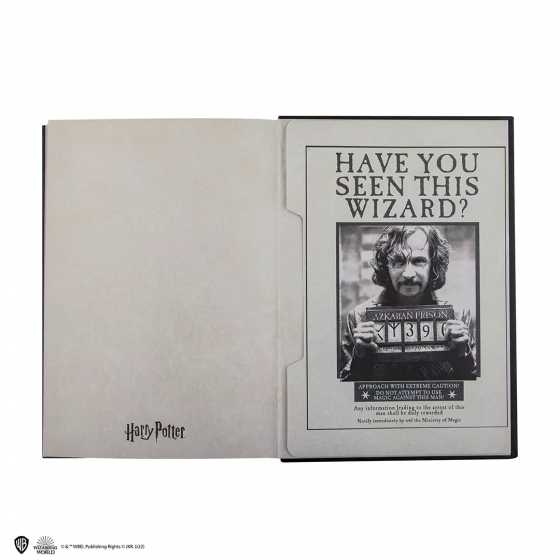 Carnet rigide et marque-page - Sirius Azkaban - Harry Potter