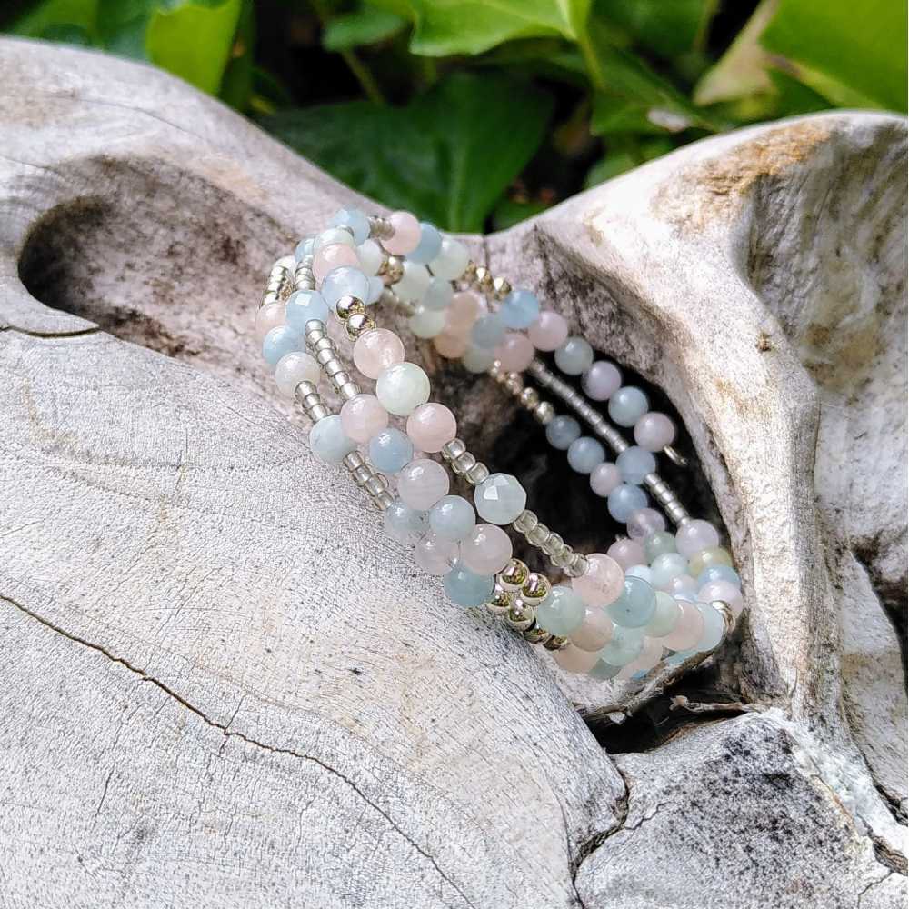 Armband aus natürlichen Beryllen – 925er Silber – Klarheit, Sanftheit & Ausgleich