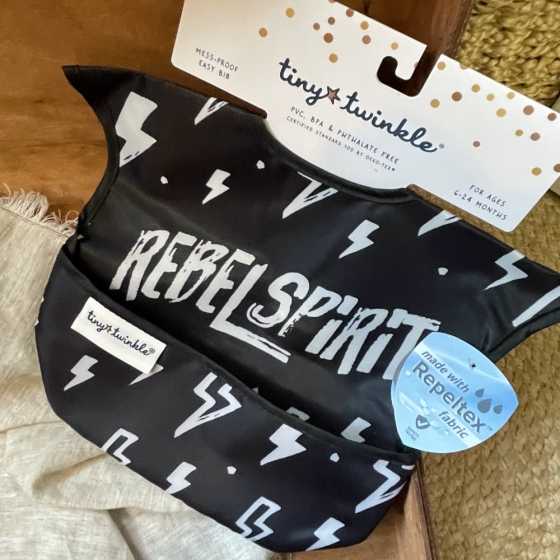 Bavoir avec pochette Rebel Spirit - Tiny Twinkle