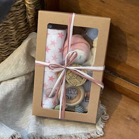 Geschenkset Kuscheltier rosa