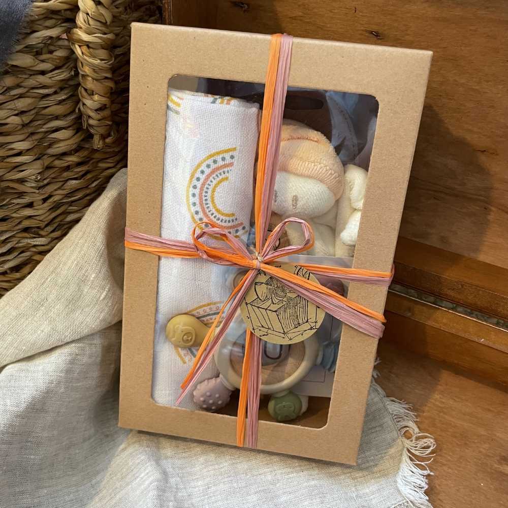 Set cadeau doudou orange