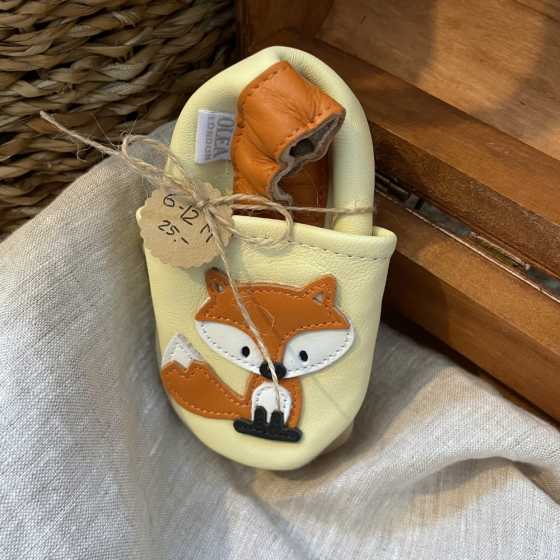 Babyschuhe Fox aus weichem Leder 6-12 Monat
