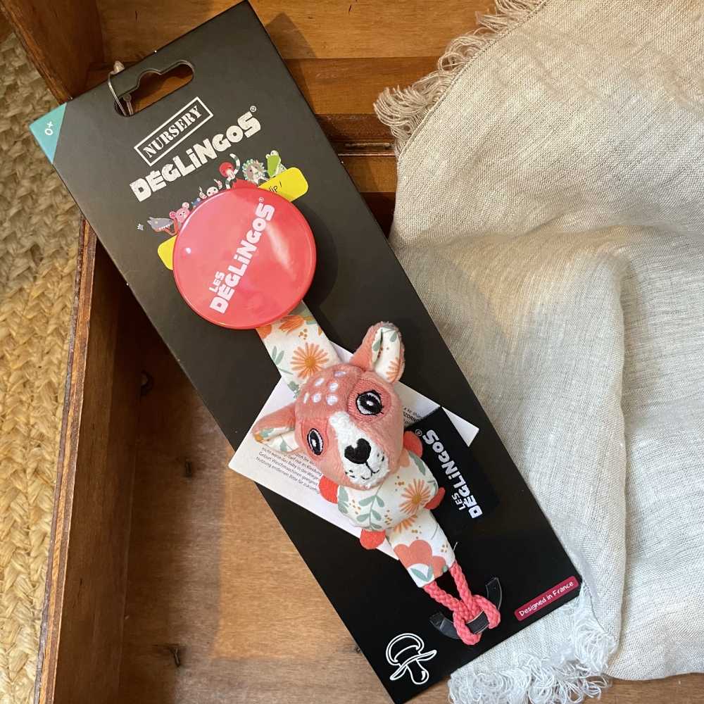 Attache sucette Melimelos la biche - Les Déglingos