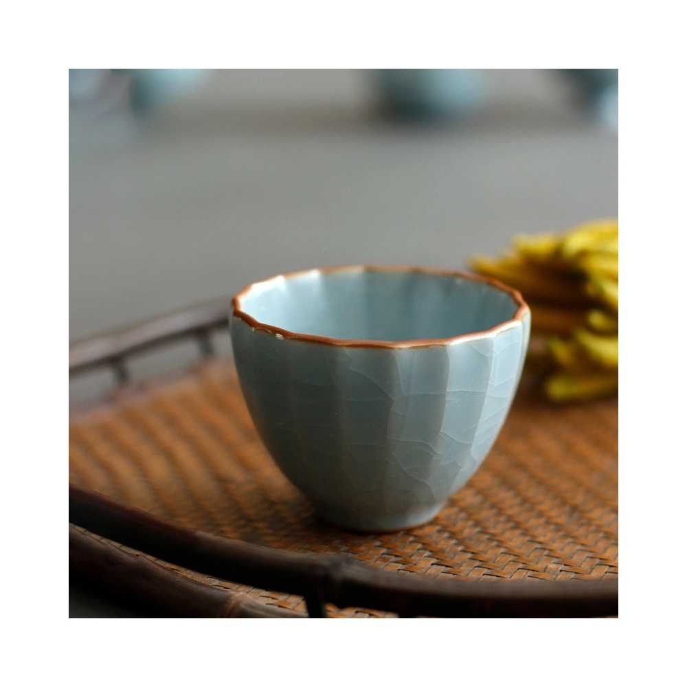Tasse à thé en céramique bleu ciel - Gohobi