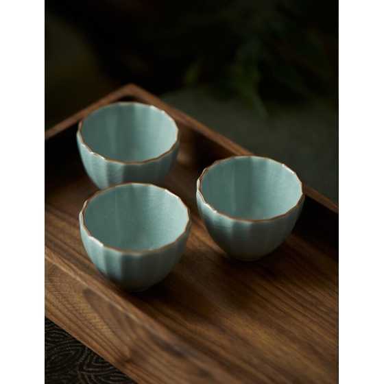 Teetasse aus Keramik Himmelblau – Gohobi