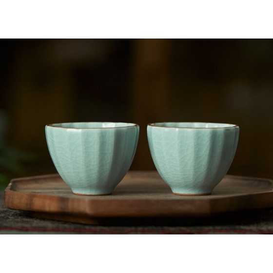 Teetasse aus Keramik Himmelblau – Gohobi