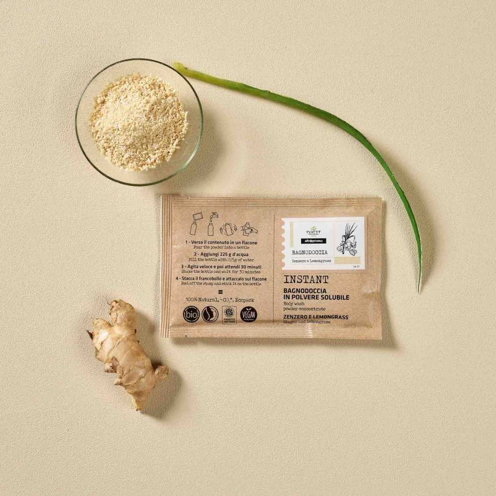 Lösliches Duschgel – Ingwer und Zitronengras – Bio – 25 ml – Natyr