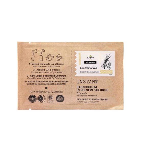 Lösliches Duschgel – Ingwer und Zitronengras – Bio – 25 ml – Natyr