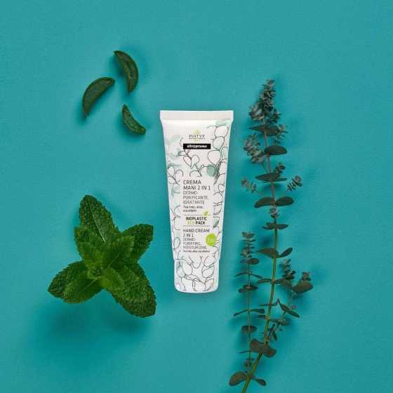 Crème Mains 2 en 1 – Purifiante & Hydratante - arbre à thé, 75 ml