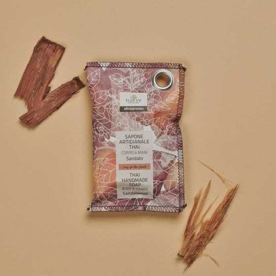 Thailändische Handwerksseife – Sandelholz – Papierbeutel – 100 g - Natyr