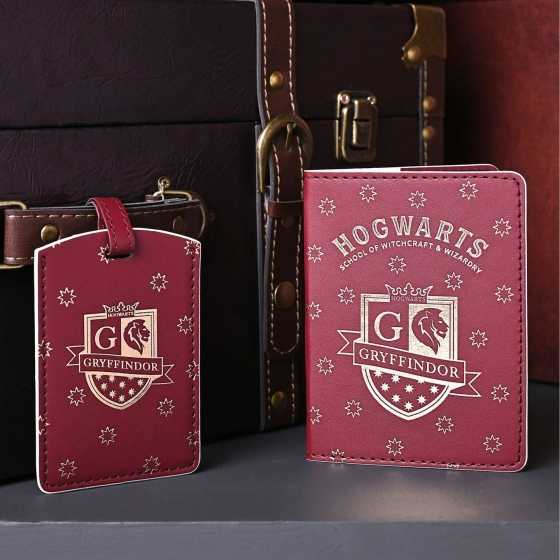 Porte-passeport et étiquette de bagage Gryffondor - Harry Potter