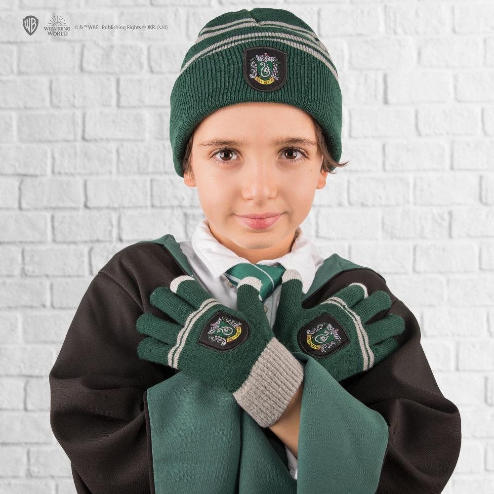 Set Bonnet & Gants Tactiles Serpentard Enfants - Harry Potter