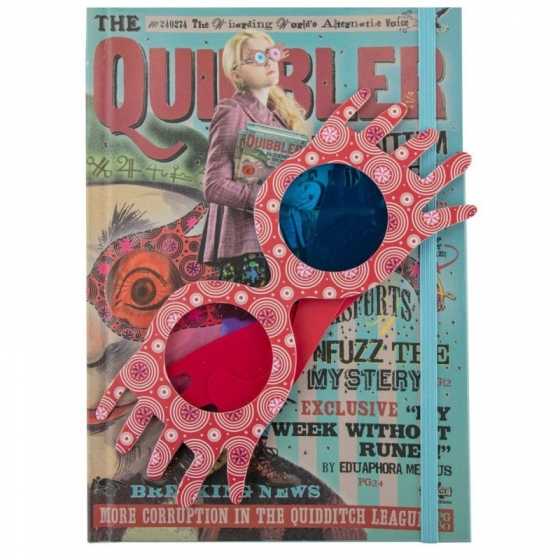 Hardcover-Notizbuch und Lesezeichen – Luna Lovegood - Harry Potter - Quibbler - Notebook