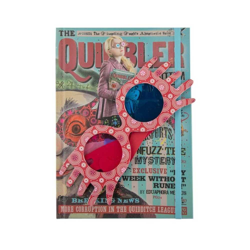Hardcover-Notizbuch und Lesezeichen – Luna Lovegood - Harry Potter - Quibbler - Notebook