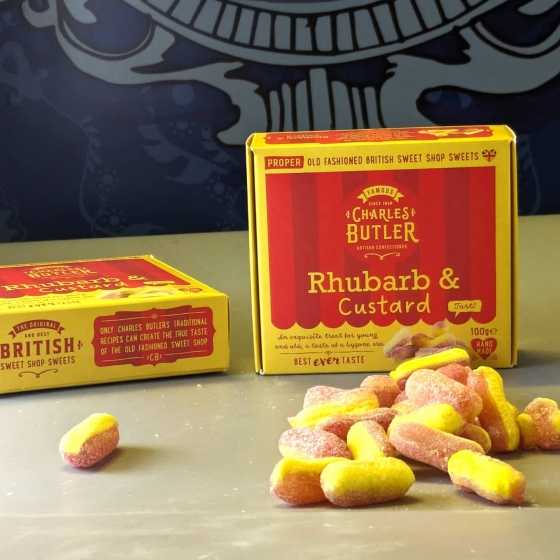 Charles Butler – Rhabarber & Vanillepudding Bonbons 100g