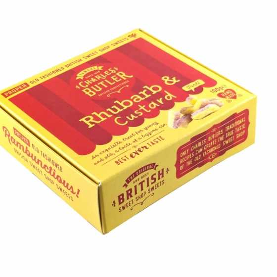 Charles Butler – Rhabarber & Vanillepudding Bonbons 100g