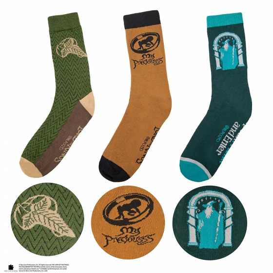 Lots 3 paires de chaussettes - Le Seigneur des Anneaux - Lord of the Rings