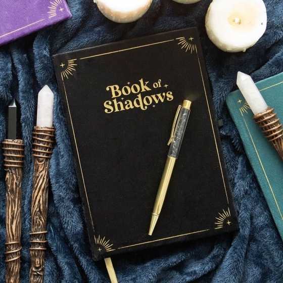 Tagebuch Shadows mit schwarzem Obsidian-Stift