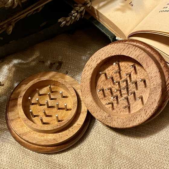 Ritual Kräutermühle – Baum des Lebens | Holz Grinder für Kräuter & Harze