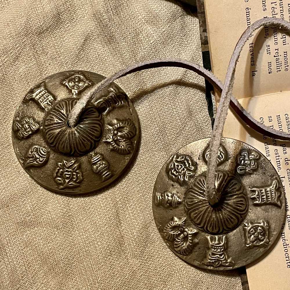 Ting-Sa tibétaine Dragon – grande cloche de méditation