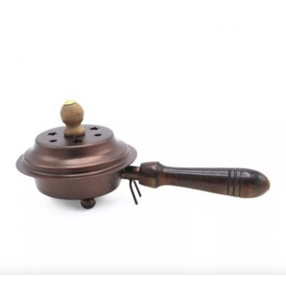 Casserole à encens en cuivre avec poignée – élégante et pratique