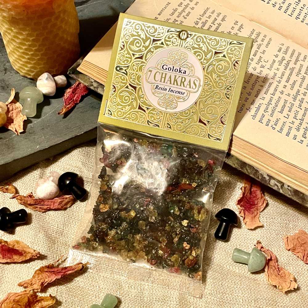 Encens en résine Goloka 7 Chakras