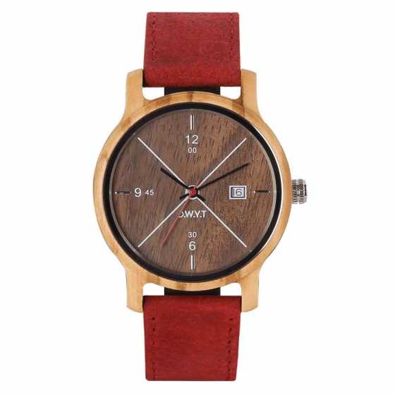 Coffret cadeau Montre COME bleu de minuit + rouge cardinal