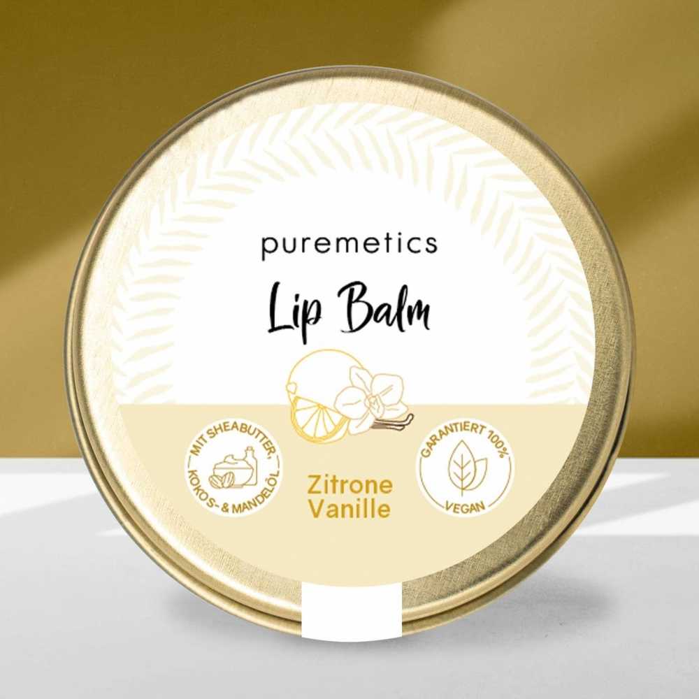 Lippenbalsam „Zitrone-Vanille” - Puremetics