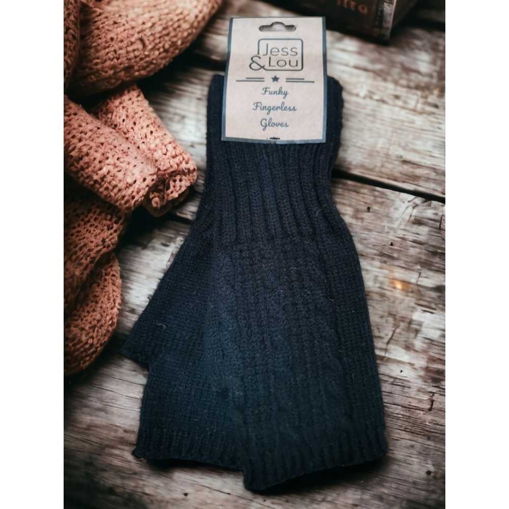 Cosy Fingerless Zopfmuster-Handschuhe – warm und stilvoll - Jess & Lou