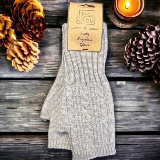 Cosy Fingerless Zopfmuster-Handschuhe – warm und stilvoll - Jess & Lou