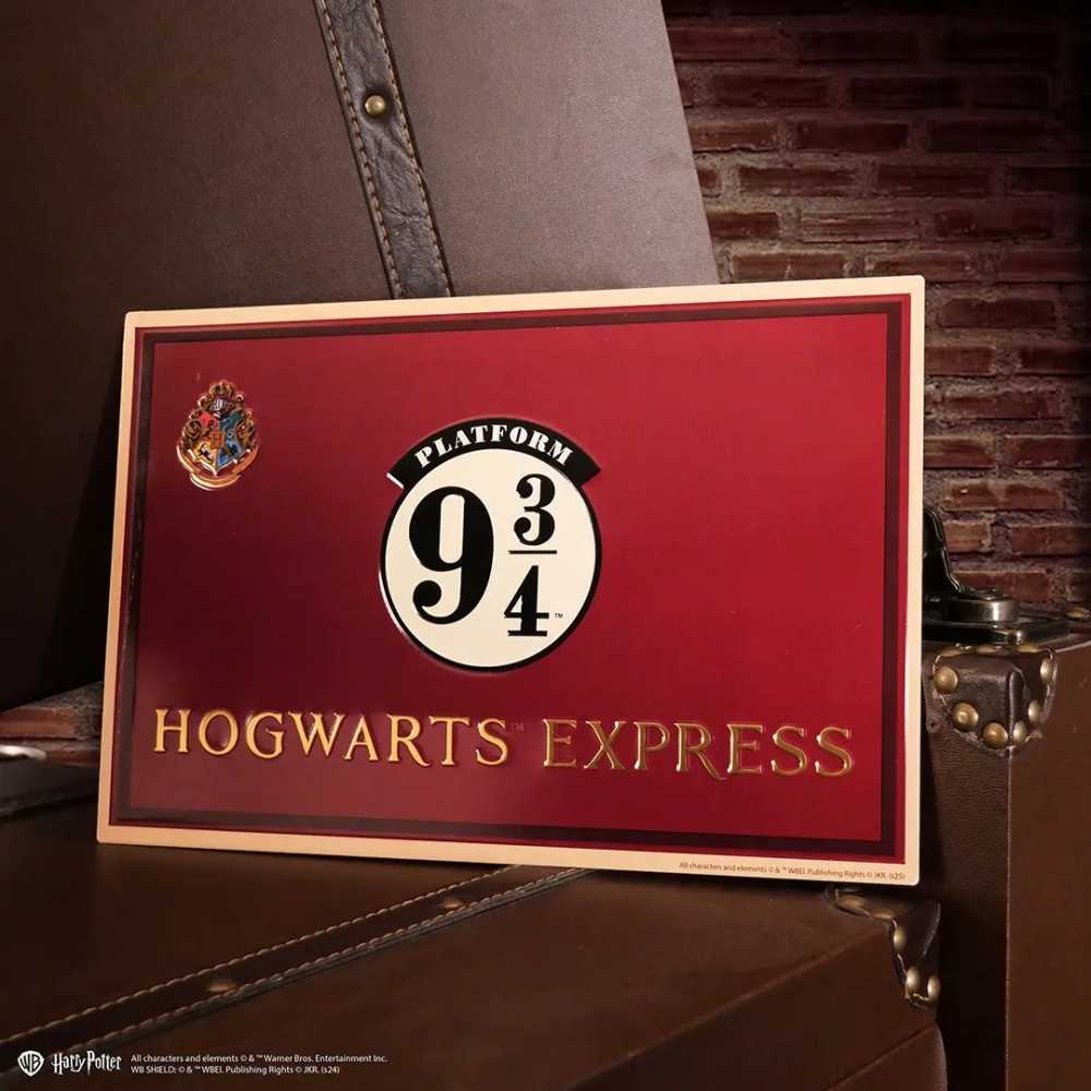 Plaque en aluminium Plateforme 9 3/4 - Harry Potter