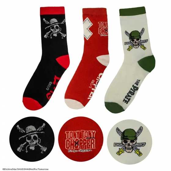 3er-Pack Socken – One Piece Netflix