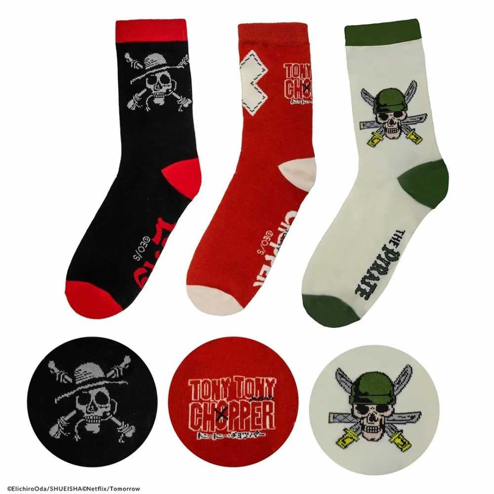 Set 3 paires de chaussettes - One Piece Netflix