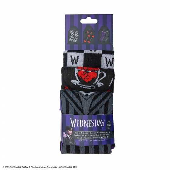 Lot 3 paires de chaussettes - Wednesday