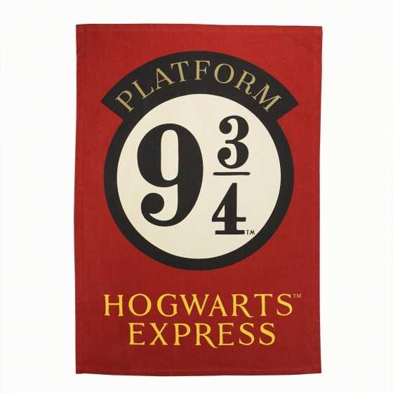 Quai 9 ¾ – Geschirrtuch aus recycelter Baumwolle – Harry Potter