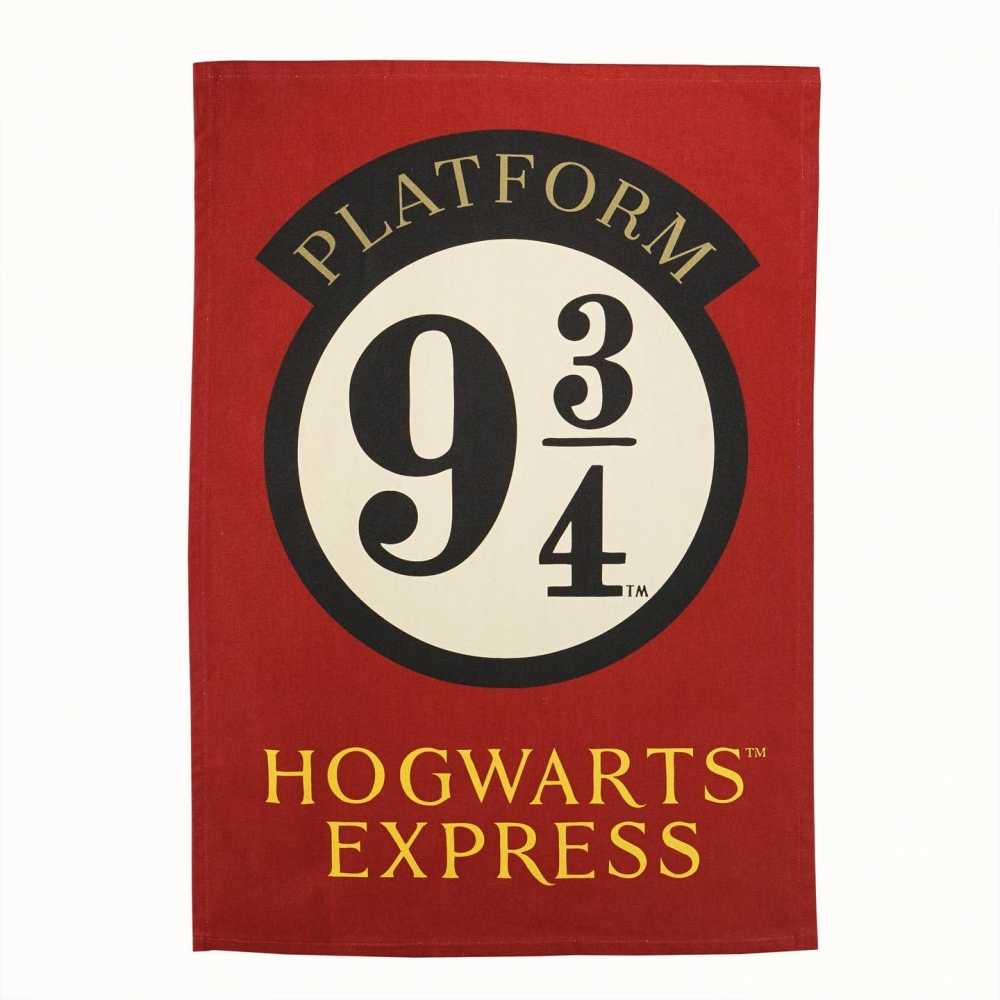 Quai 9 ¾ – Geschirrtuch aus recycelter Baumwolle – Harry Potter