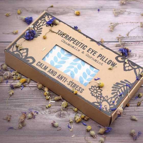 Coussin pour les yeux - Apaisant et relaxant - Camomille et Menthe des champs - masque