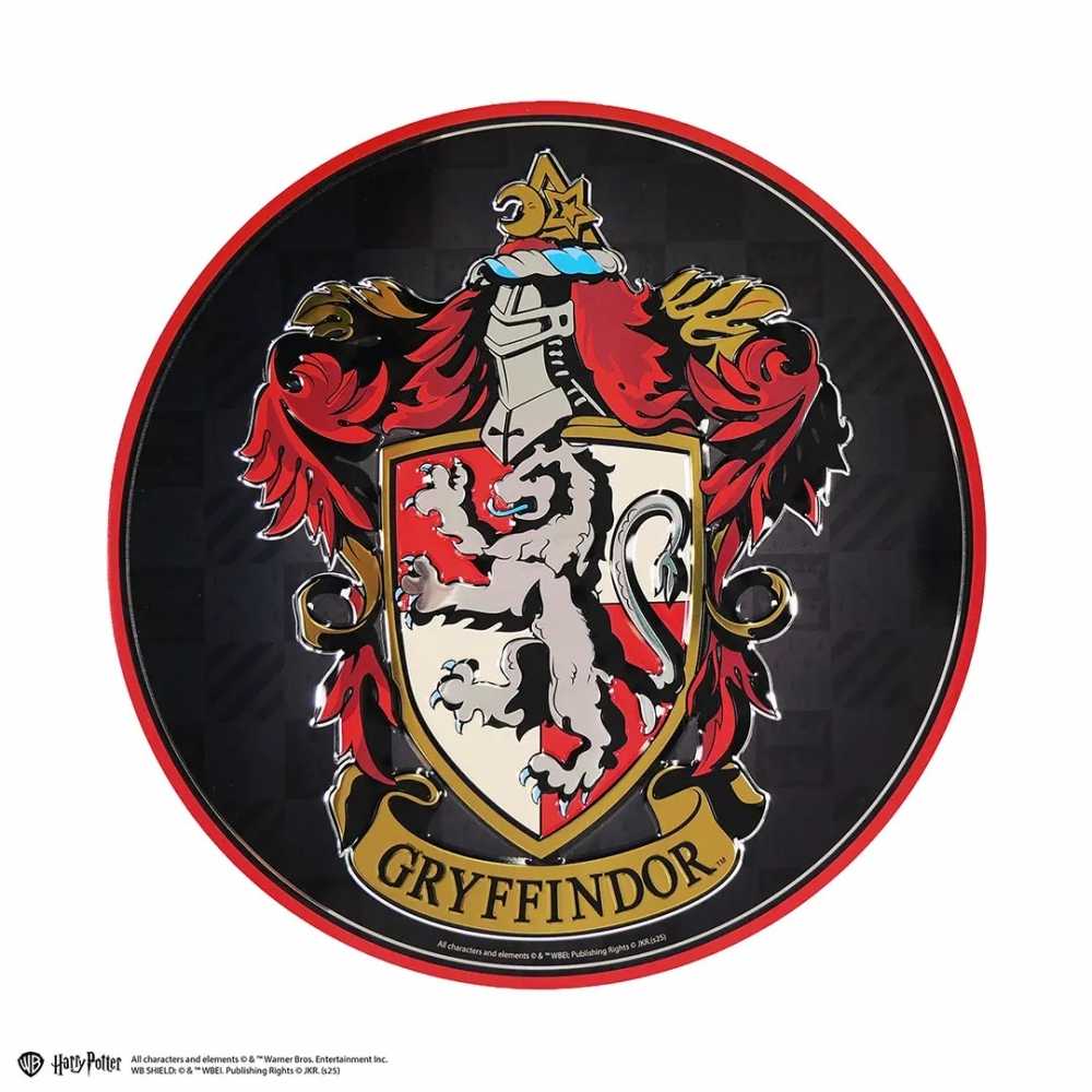 Runde Aluminiumplatte Gryffindor – Harry Potter
