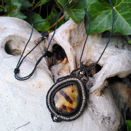 Septaria - Ancrage - Collier micro-macramé