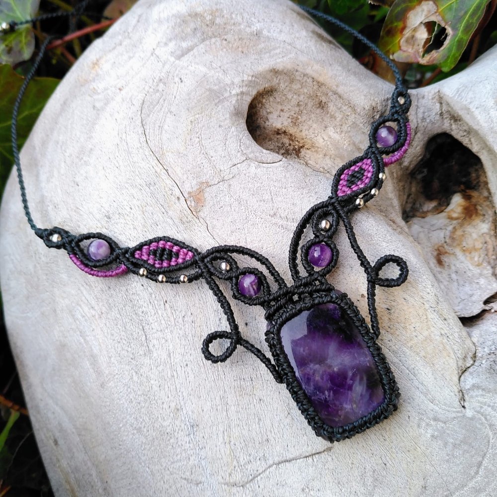 Amethyst-Halskette - Intuition