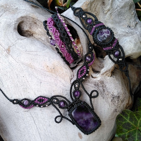 Amethyst-Halskette - Intuition