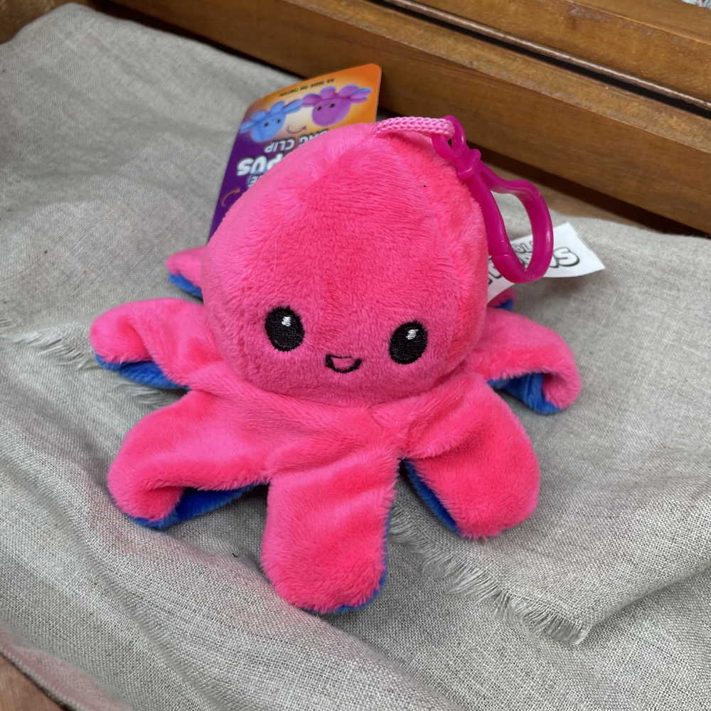 Peluche clip Octopus 12 cm