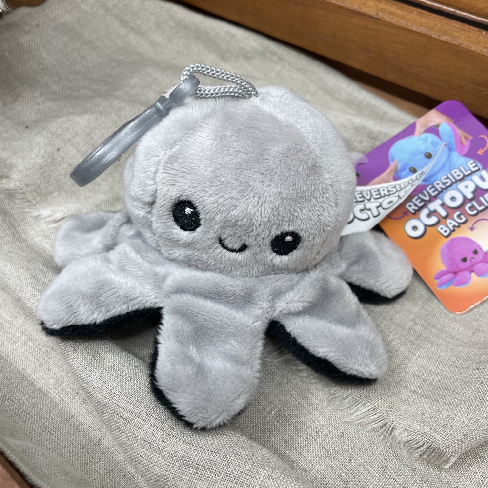 Peluche clip Octopus 12 cm