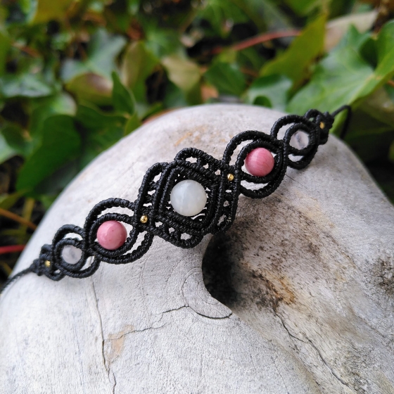 "Guérison Émotionnelle" - Bracelet en micro-macramé