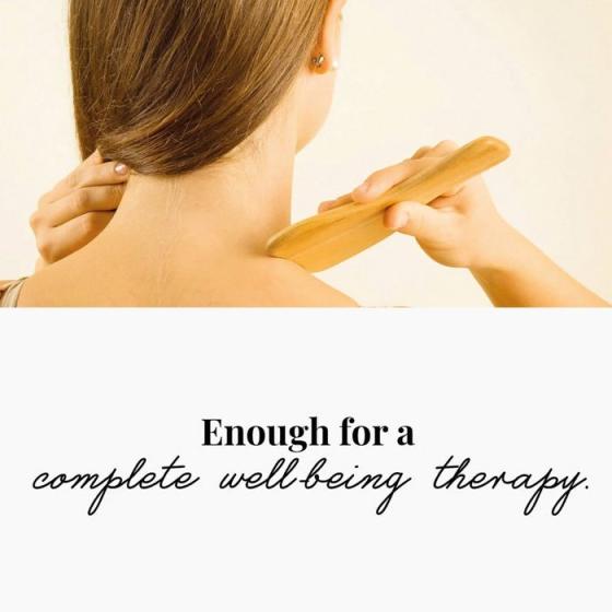 Ensemble de massage corporel en bois Gua Sha Derma Roller pour visage, cou, épaules, bras, main - Tuuli